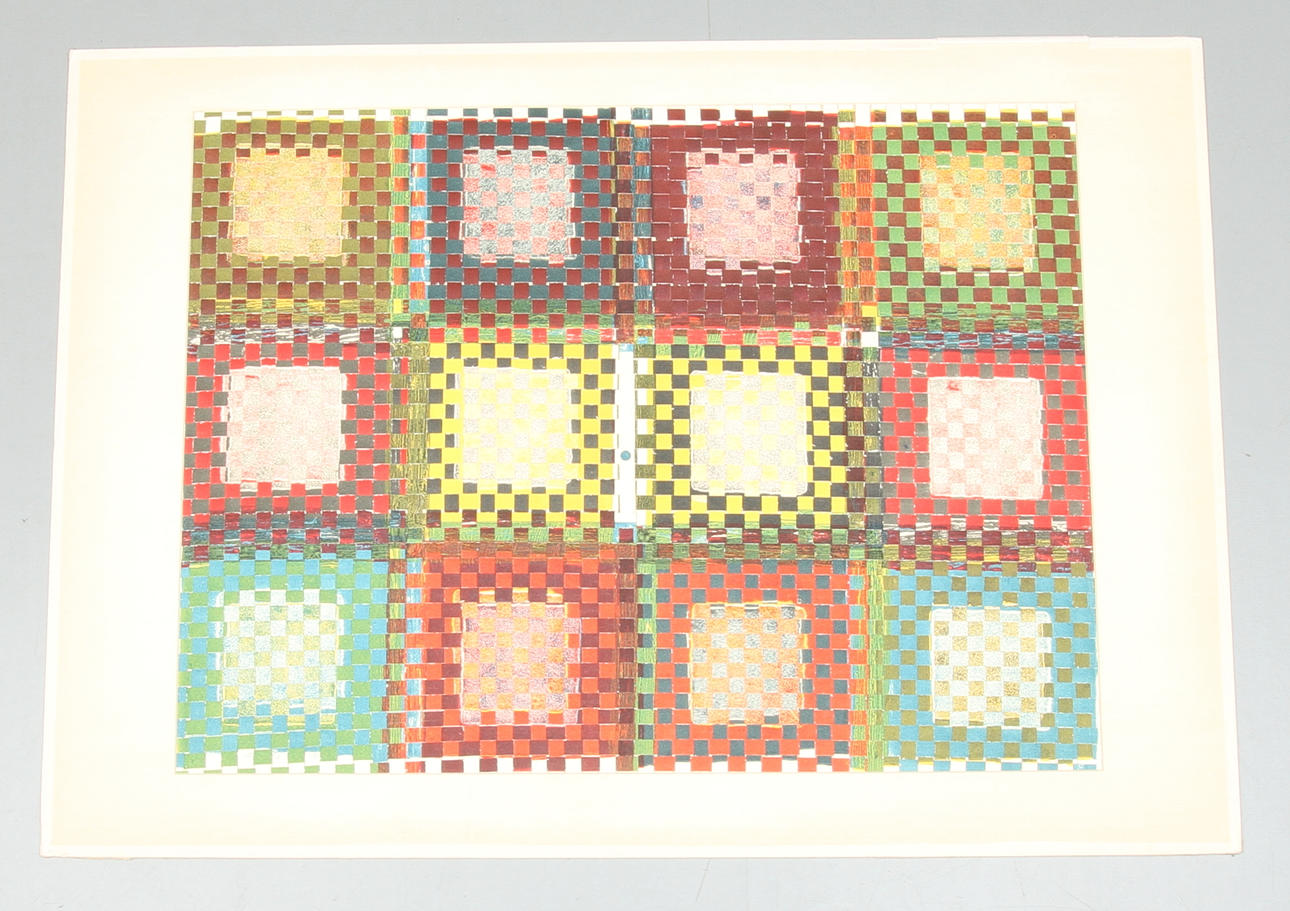 NALLE WERNER. Komposition, collage, signerad.