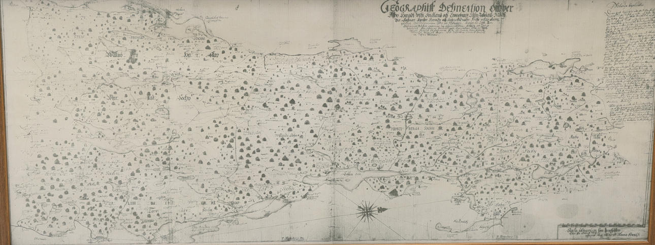 KARTA, tryck, "Kronobergs län", Hans Ruuth.