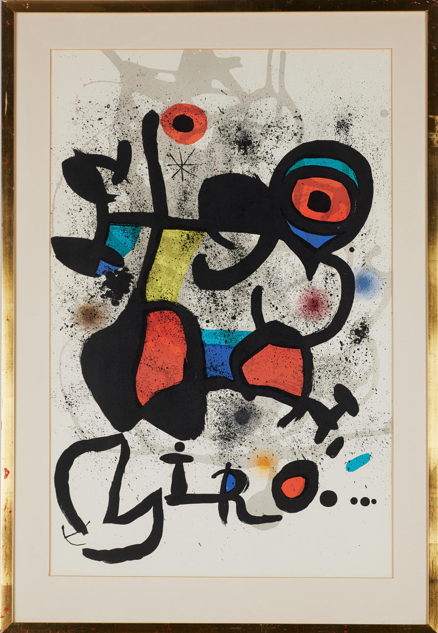 JOAN MIRÓ. SEGÚN. Composición, litografía en color.