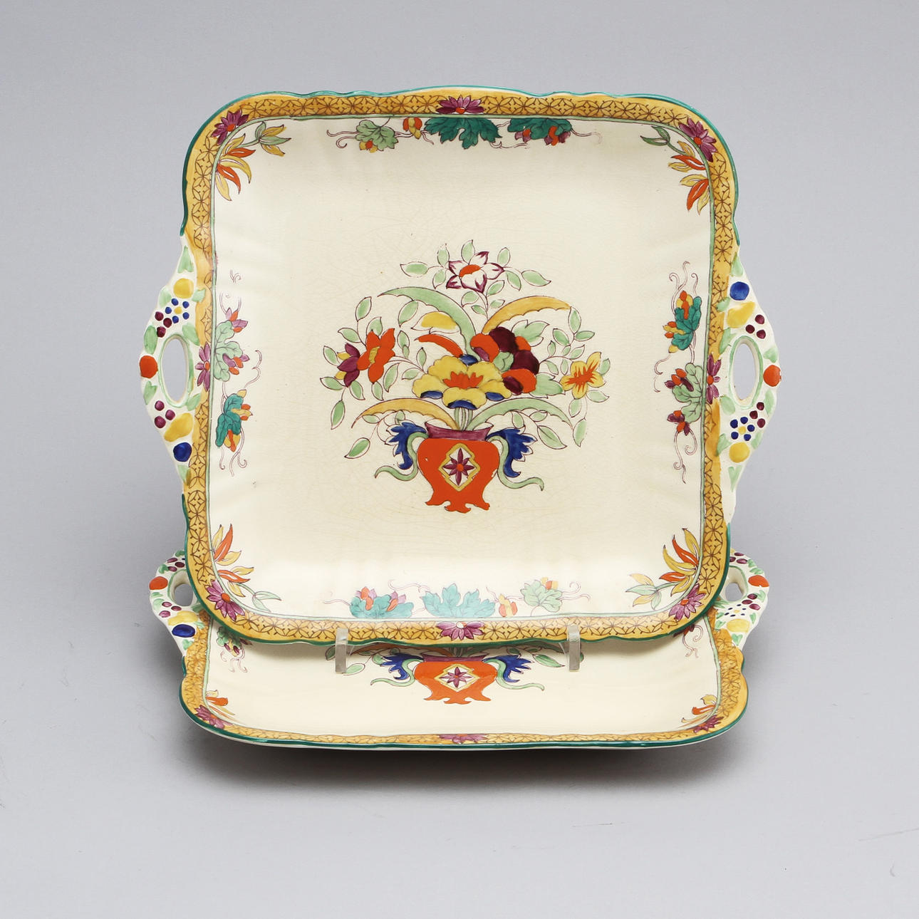 FAT, 2 st, stengods, Mason's patent ironstone, ENGLAND.