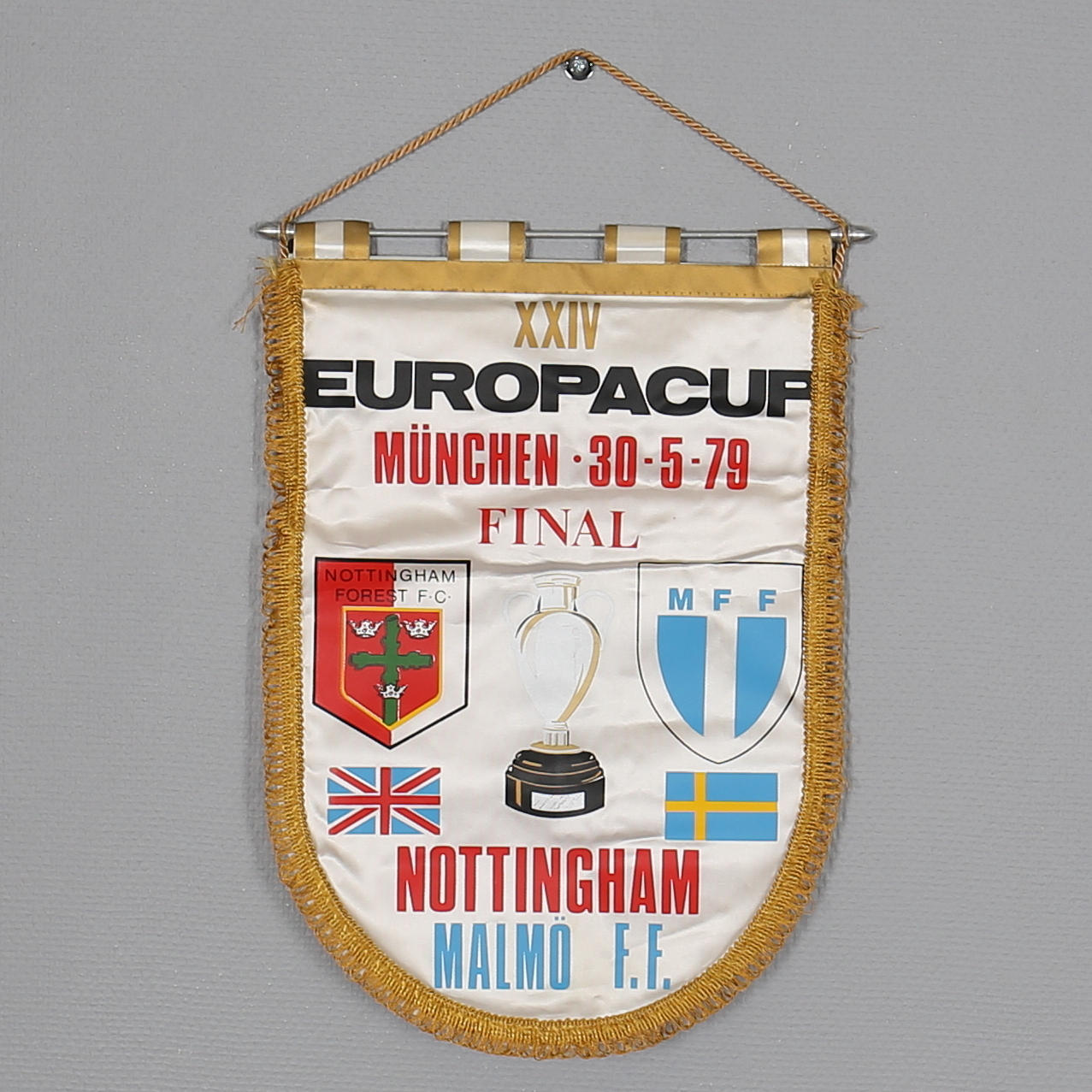 VIMPEL. Europacup Munchen 30-5-79 Final. Nottingham-Malmö FF.