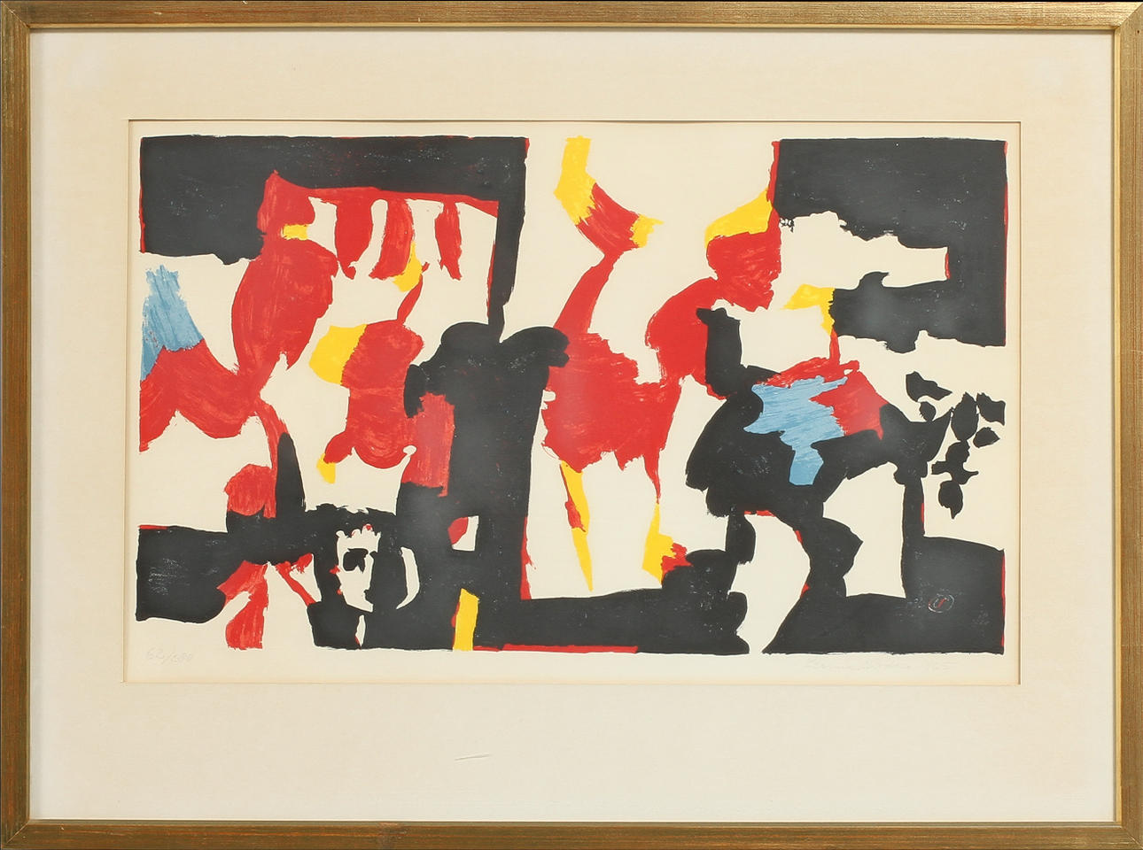 LENNART RODHE. färglitografi, sign o numr 62/280. Daterad 1965.