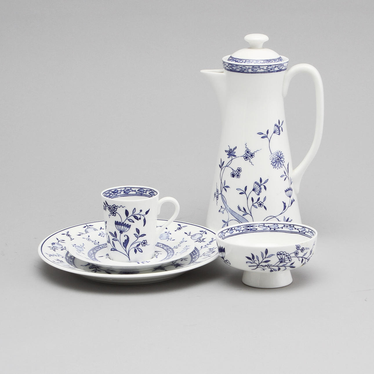 KAFFE-/MOCCASERVIS, 27 delar, "Dresden", Gustafsberg.