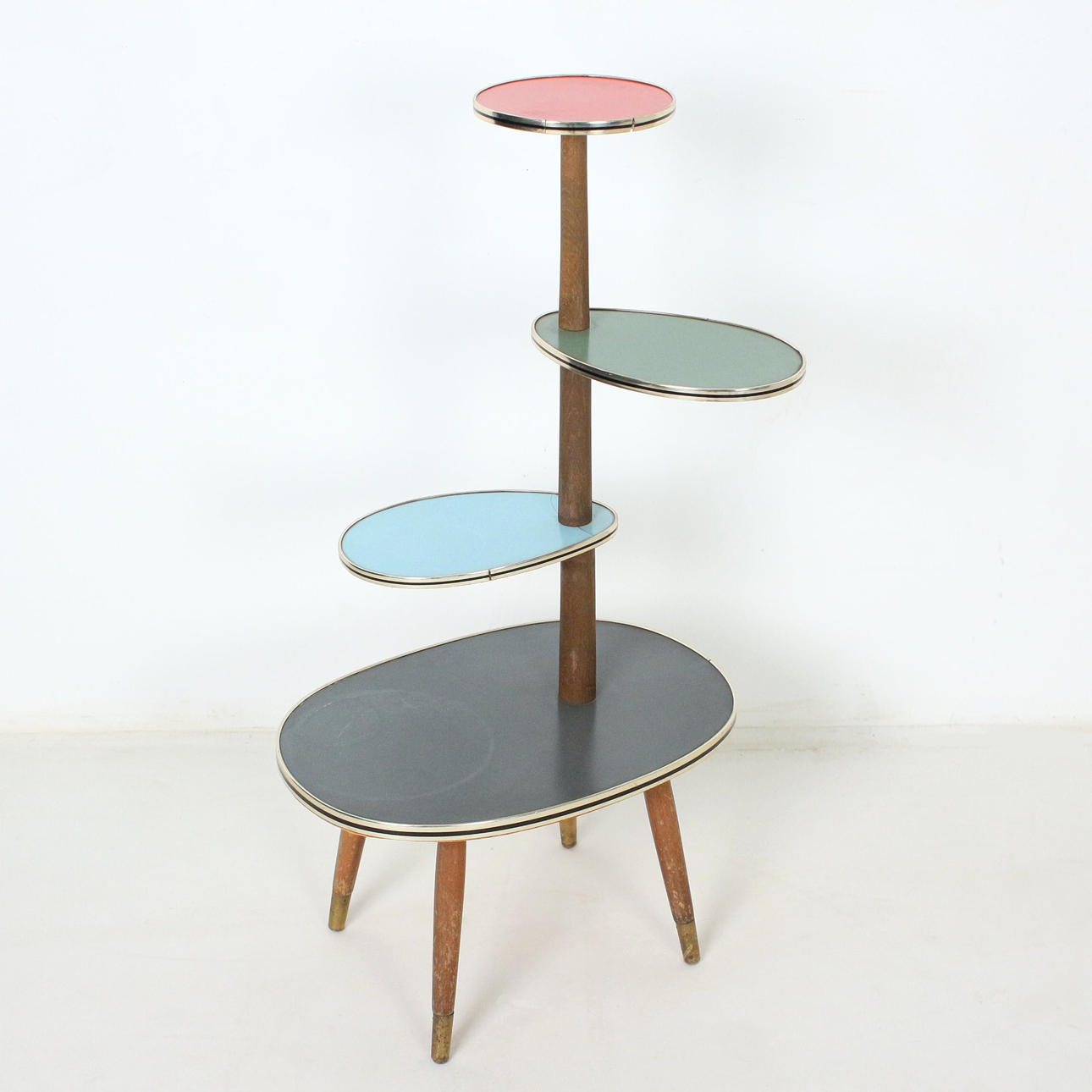 Flower bench/etagere, vintage design, 1960s.