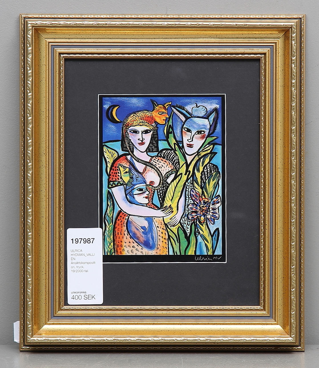 ULRICA HYDMAN-VALLIEN. Tryck, ansiktkomposition, 19/2000-tal.