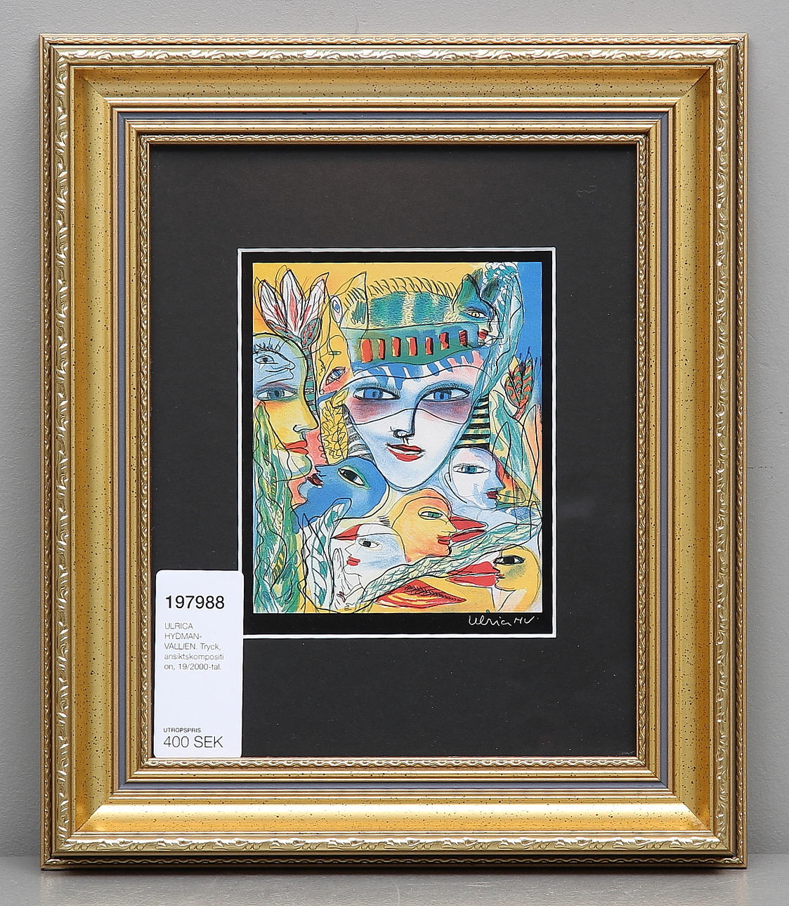 ULRICA HYDMAN-VALLIEN. Tryck, ansiktskomposition, 19/2000-tal.