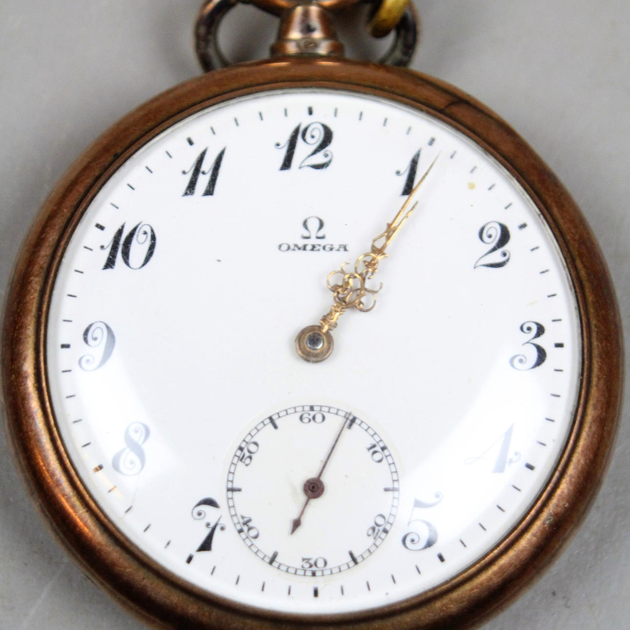 TASCHENUHR Omega Silber 1900.
