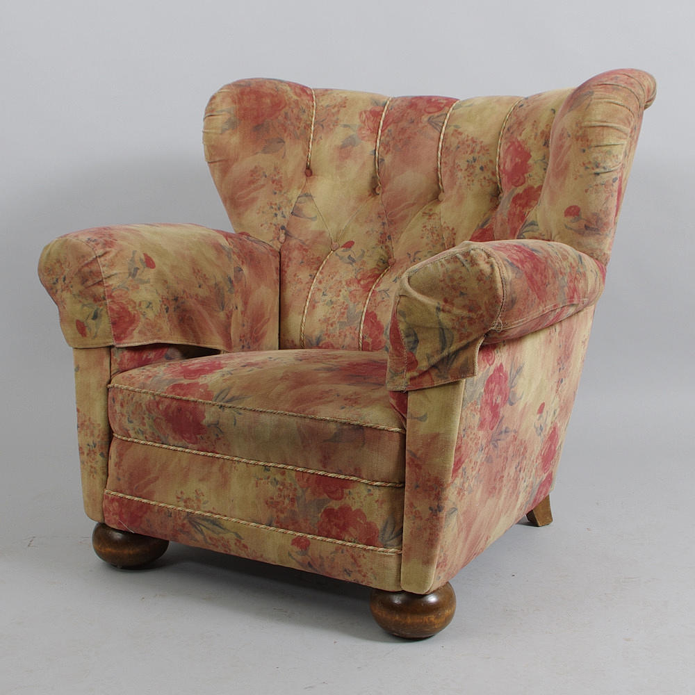 FÅTÖLJ, 1930/40-tal.