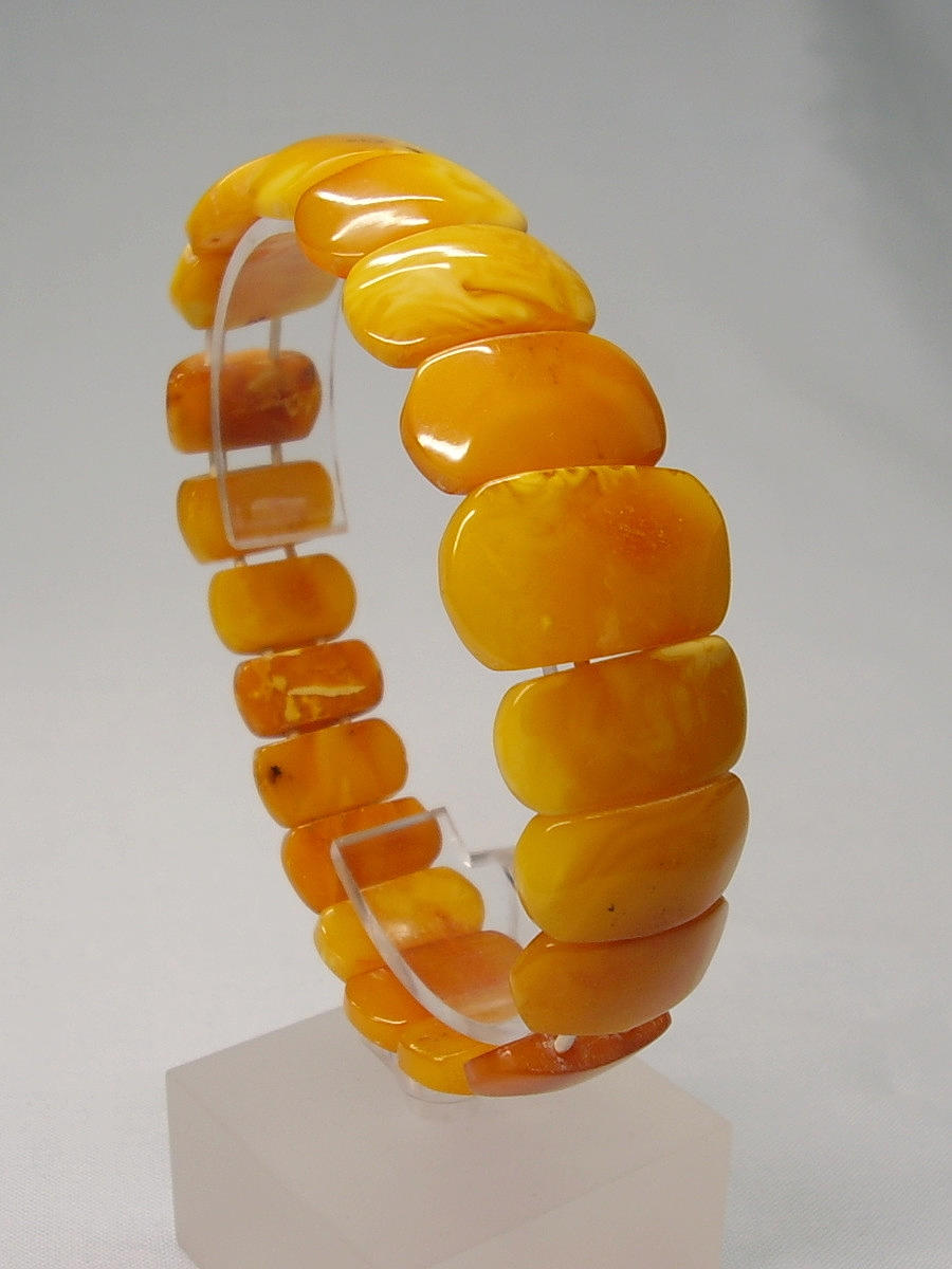 BERNSTEIN ARMBAND ANTIK BUTTERSCOTCH-BERNSTEIN.