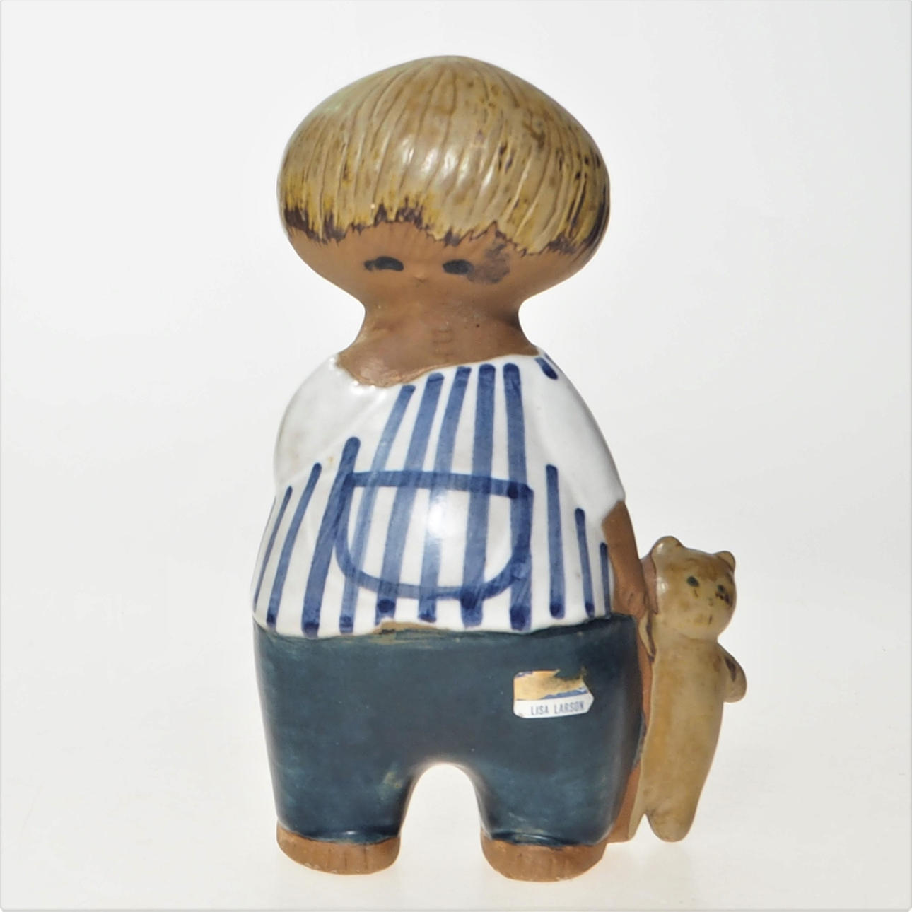 LISA LARSON. The figurine, "Malin", Gustavsberg, labeled, monogram signed.