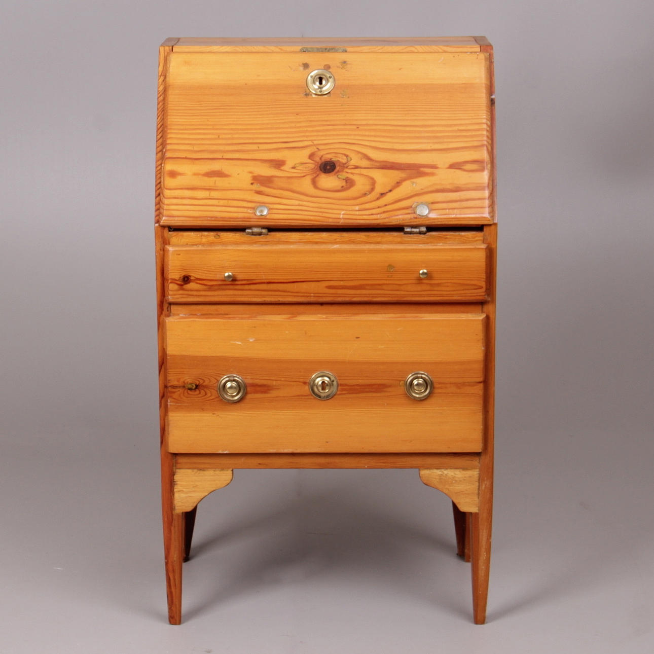 SEKRETÄR, furu, barnmodell.