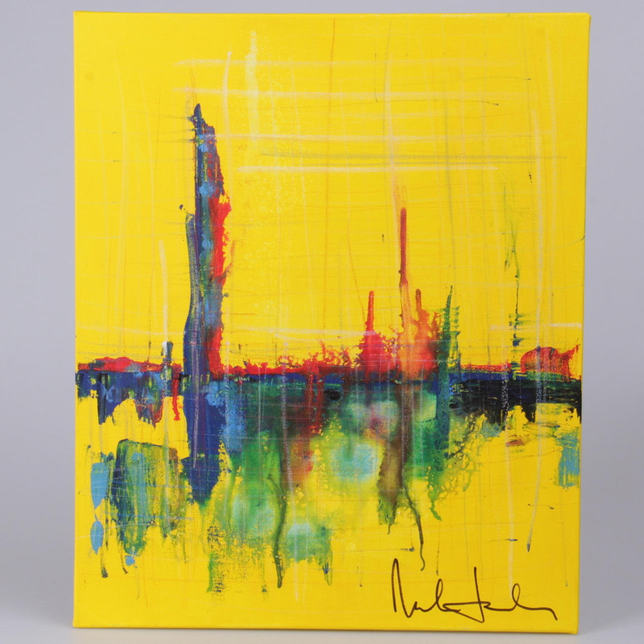 MALIN LANDEHAG. olja på duk, signerad.