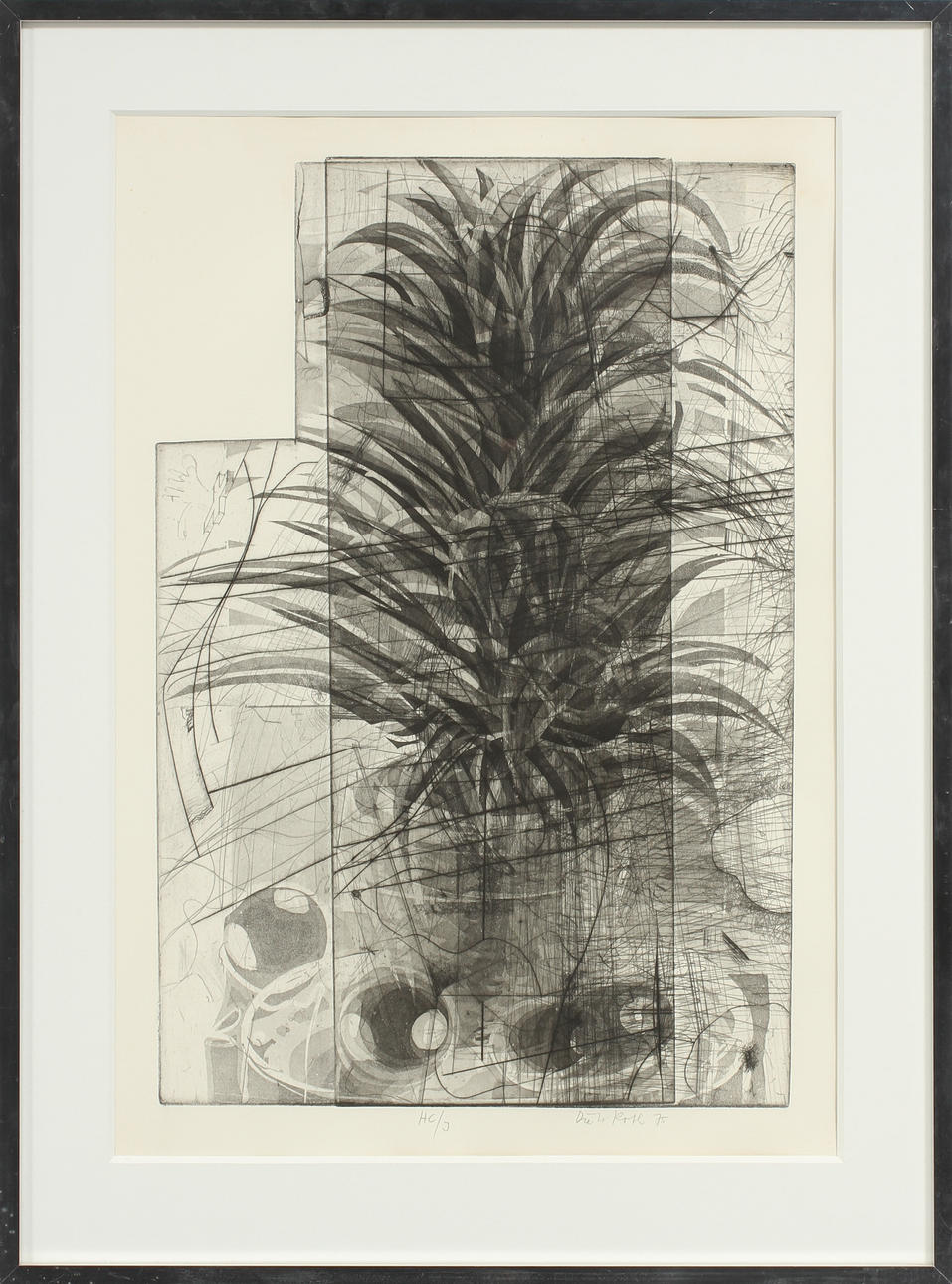 DIETER ROTH. Etsning/akvatint, signerad och daterad 75.