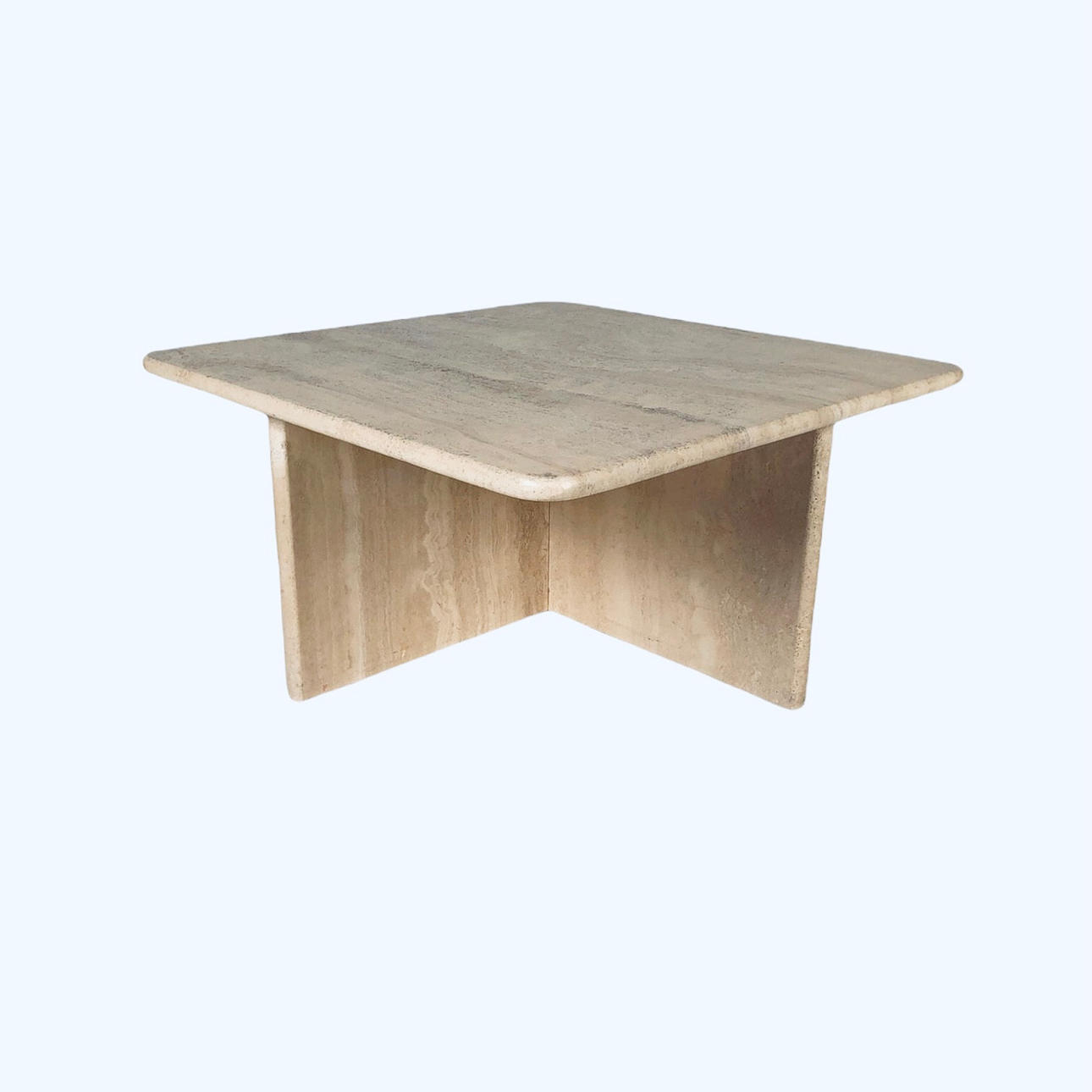 Coffee table / side table, travertine, 1970s.