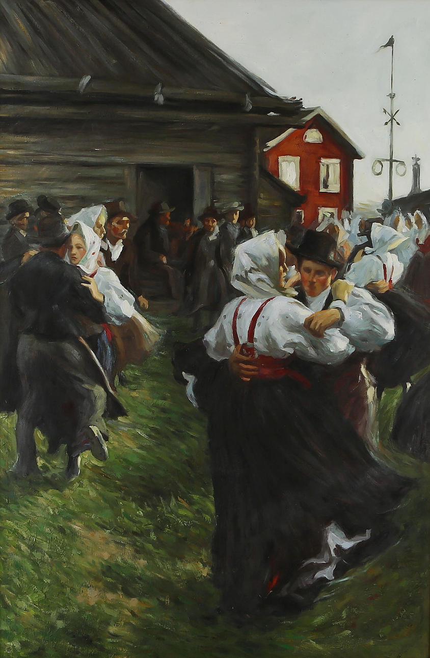ANDERS ZORN. EFTER. "Midsommardans", olja på duk, kopia.
