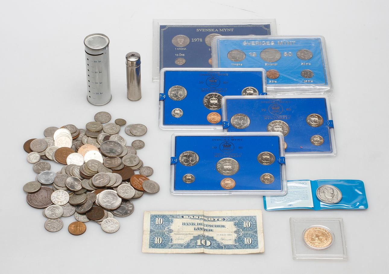 MYNT, Sverige, ca. 1890-1983.