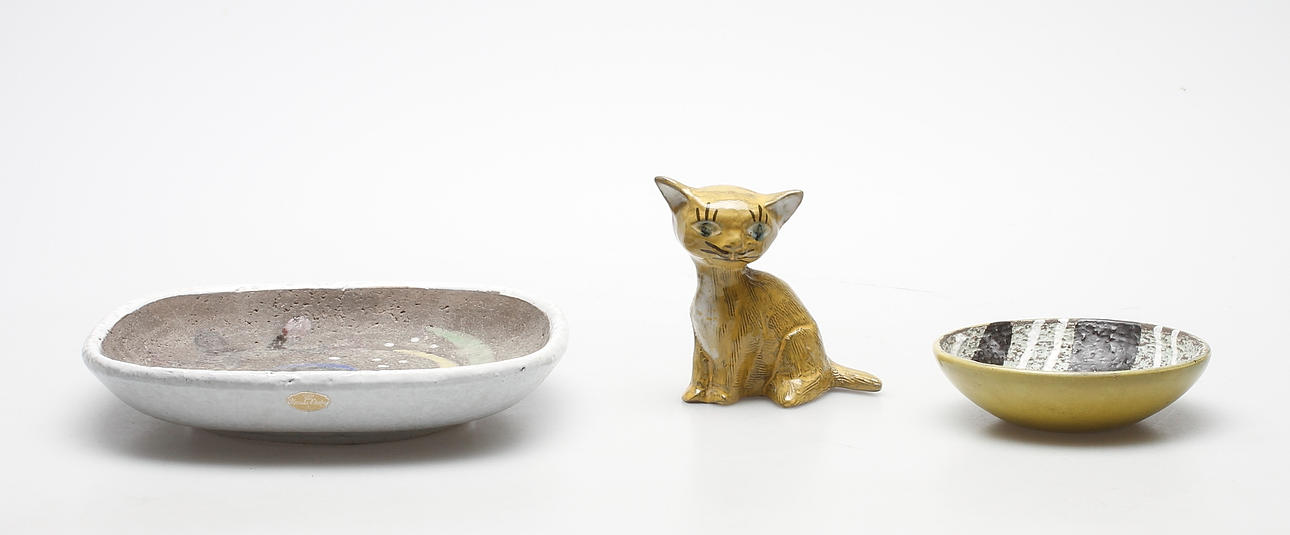 LERGODS, 3 delar, Upsala Ekeby, 1950/60-tal.