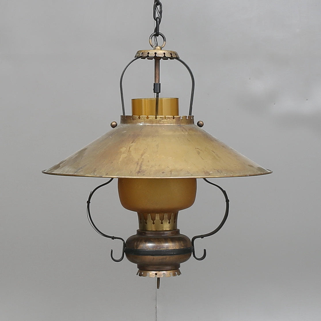 CEILING LAMP, possibly Cremasco, marked HKA 370.