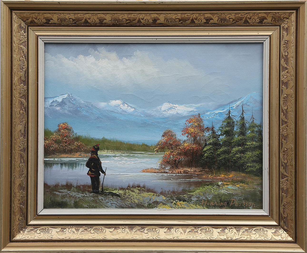 HENNING PERSSON. OIL on canvas, 1900s.