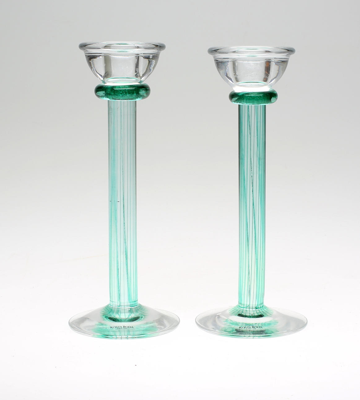 KJELL ENGMAN. LJUSSTAKAR 1 par, Kosta boda.