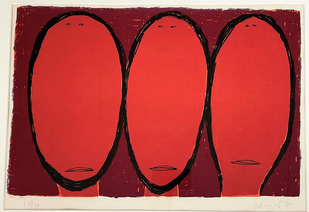 JIM HUGHES. Litografi, numrerad, signerad.