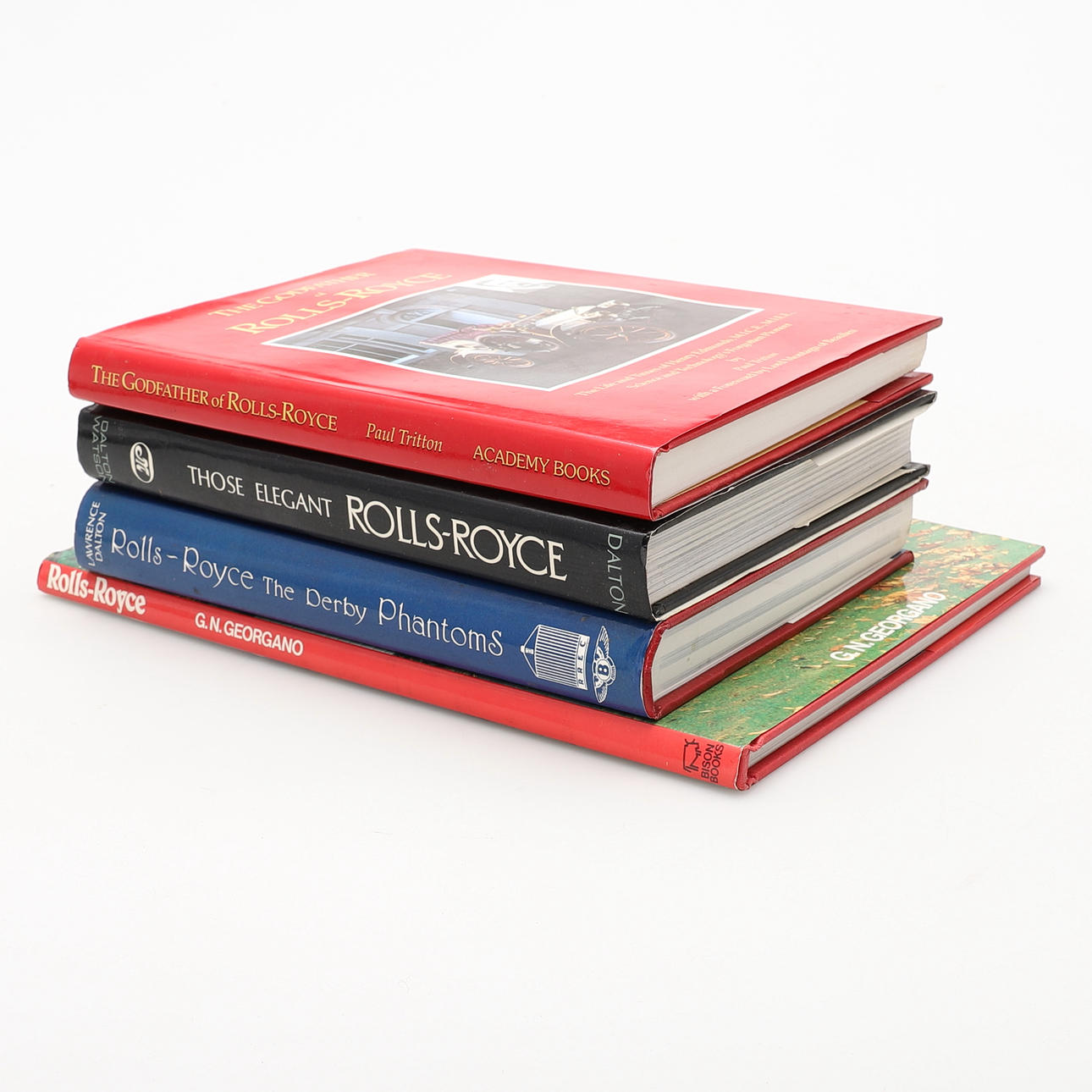 FYRA BÖCKER OM ROLLS-ROYCE.