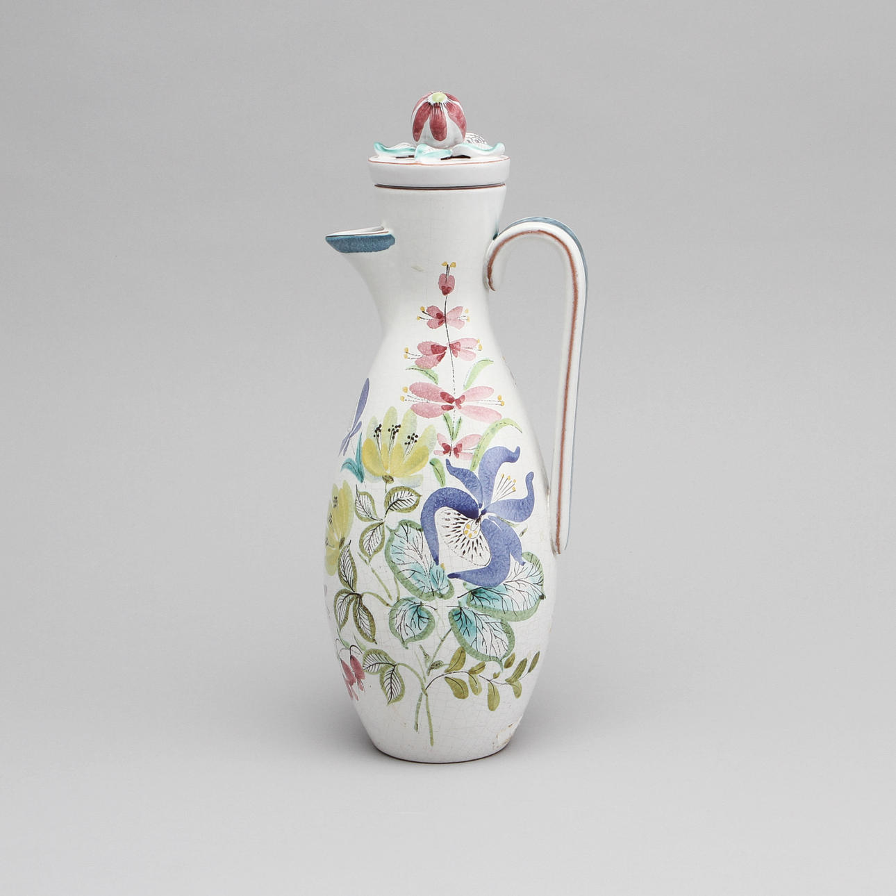 STIG LINDBERG. Kanna, fajans. Gustavsbergs studio 1940-50-tal.