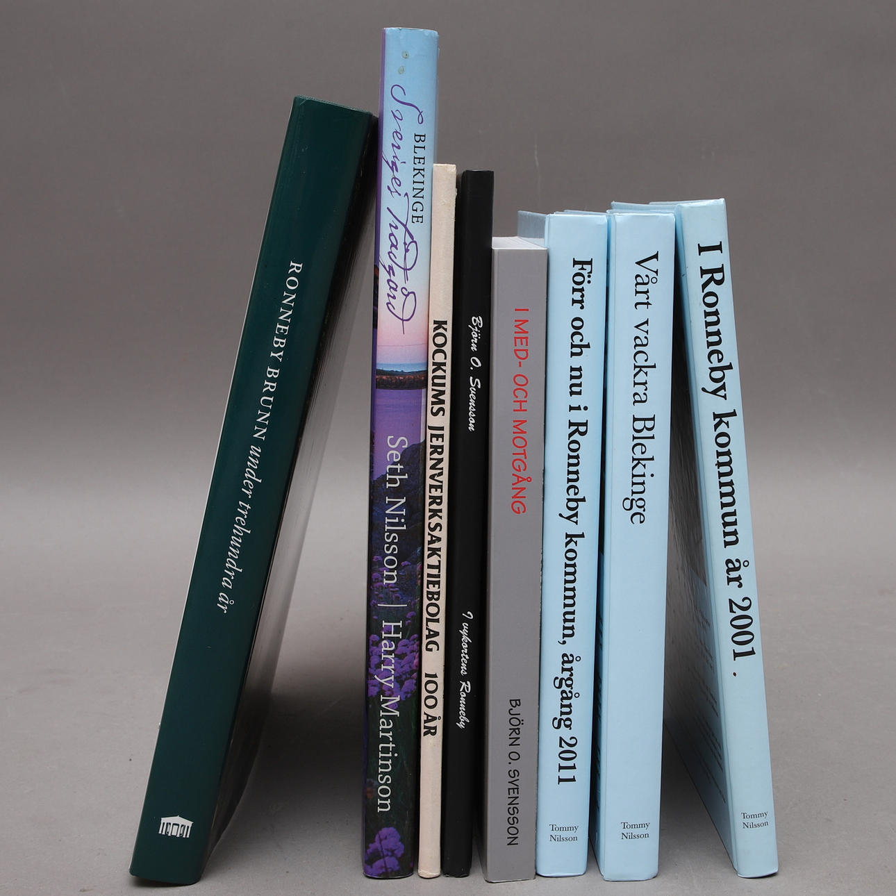 BÖCKER, 7 st, om Blekinge, bl.a. Ronneby.