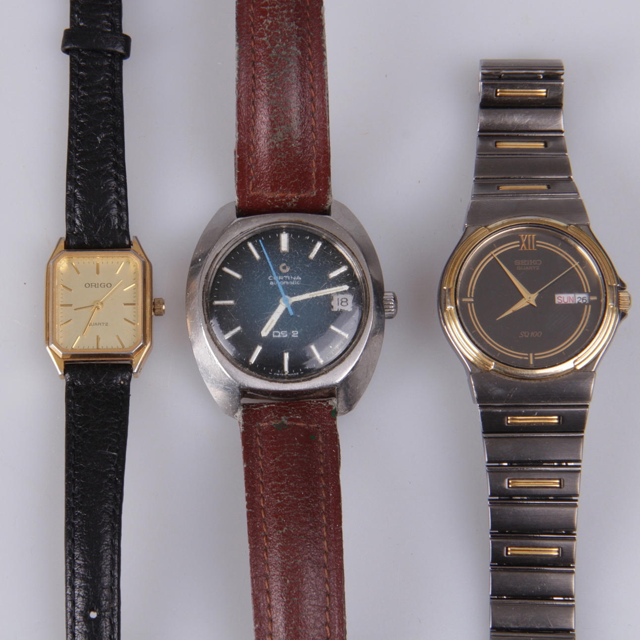 ARMANDSUR, 3 st. Delvis Seiko och Certina.