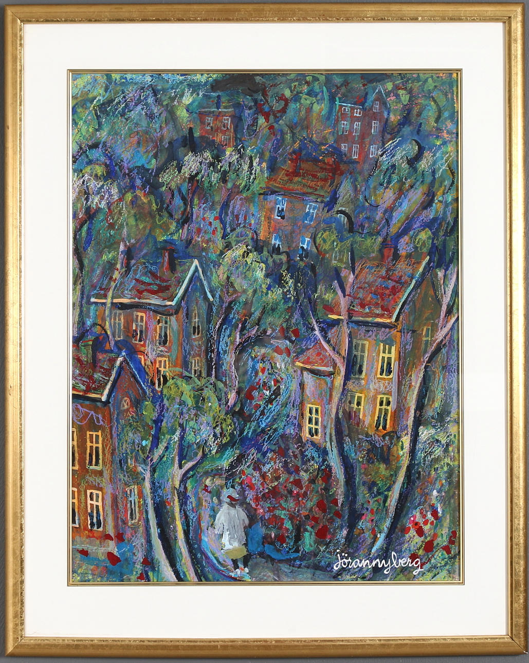 JÖRAN NYBERG, gouache, signerad.