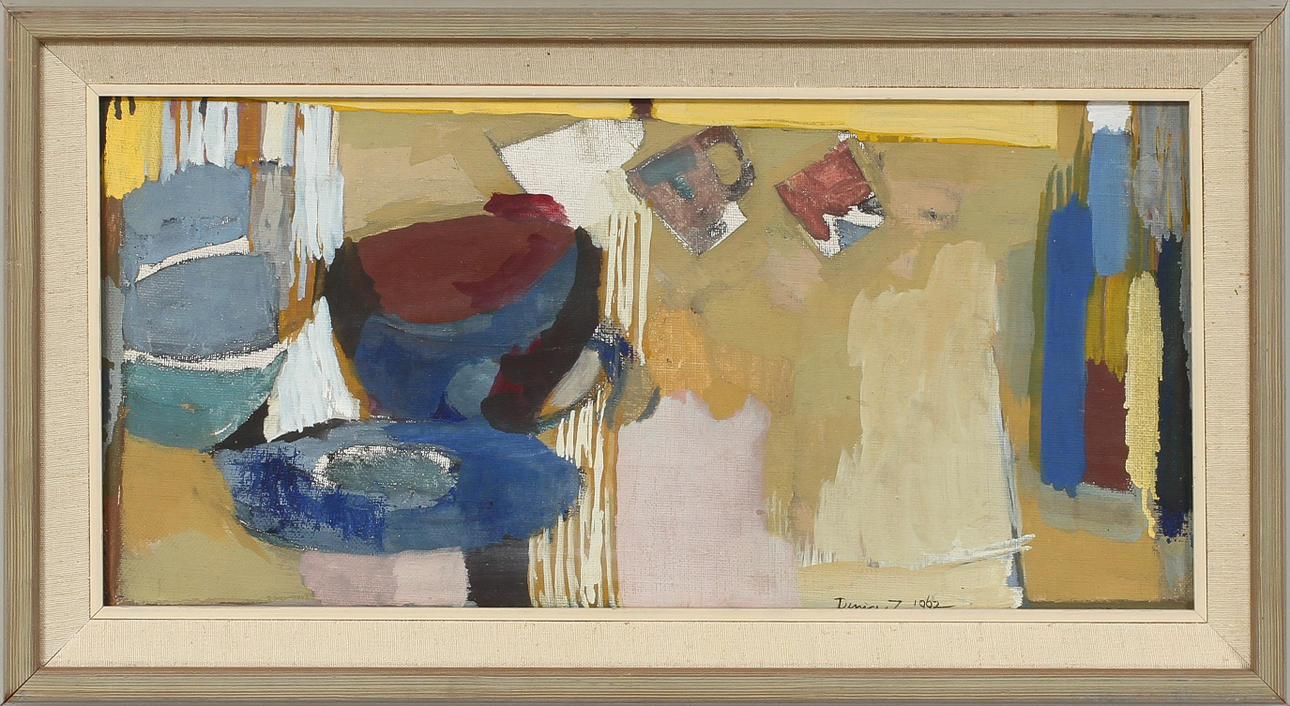 DENICE ZETTERQVIST. Stilleben, tempera på duk, signerad 1962.