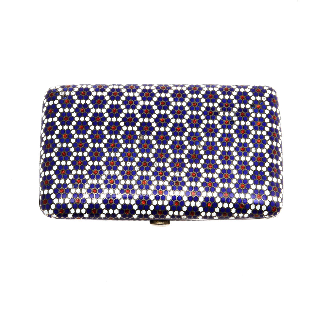 CIGARETTETUI, silver, Gustaf Klingert, Moskva 1908-17.