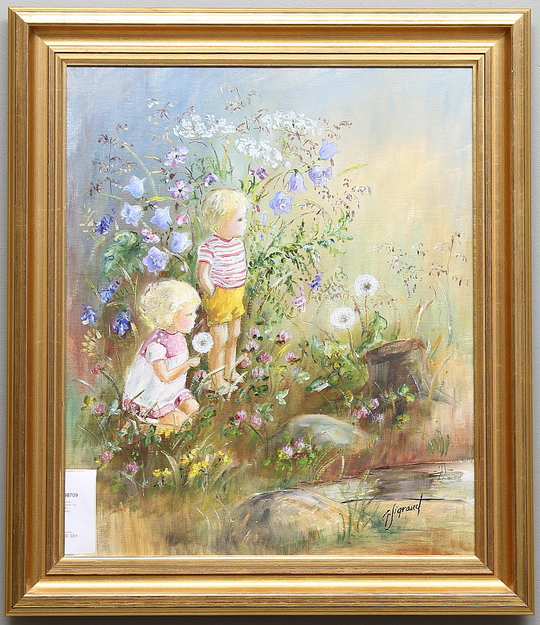 GUNVOR SIGRAND. Olja på duk, signerad.