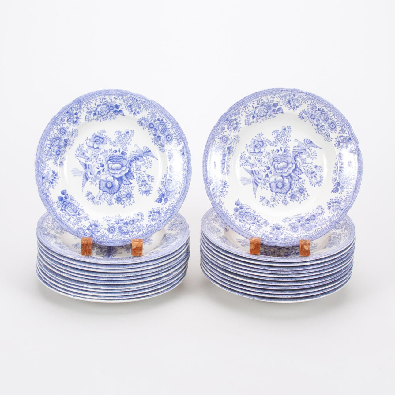 GAMLE GUSTAVSBERG. Blå fasan 24 dele.