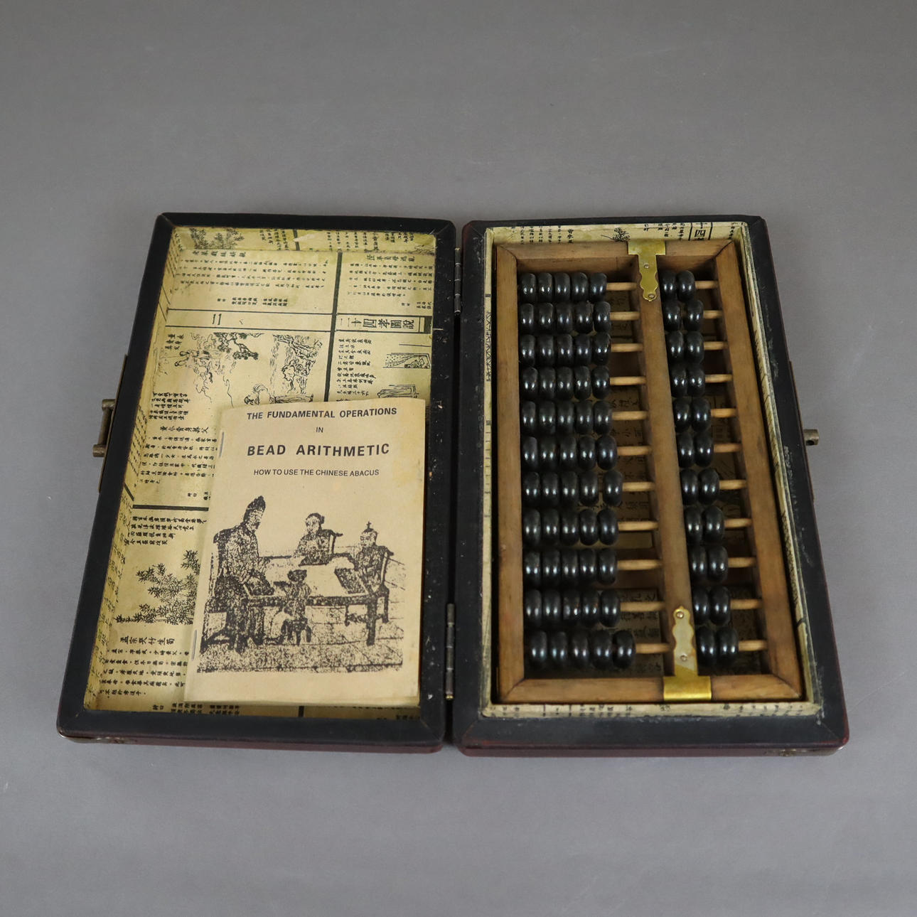 - ÁBACO CHINO - mentón. "suanpan", madera.