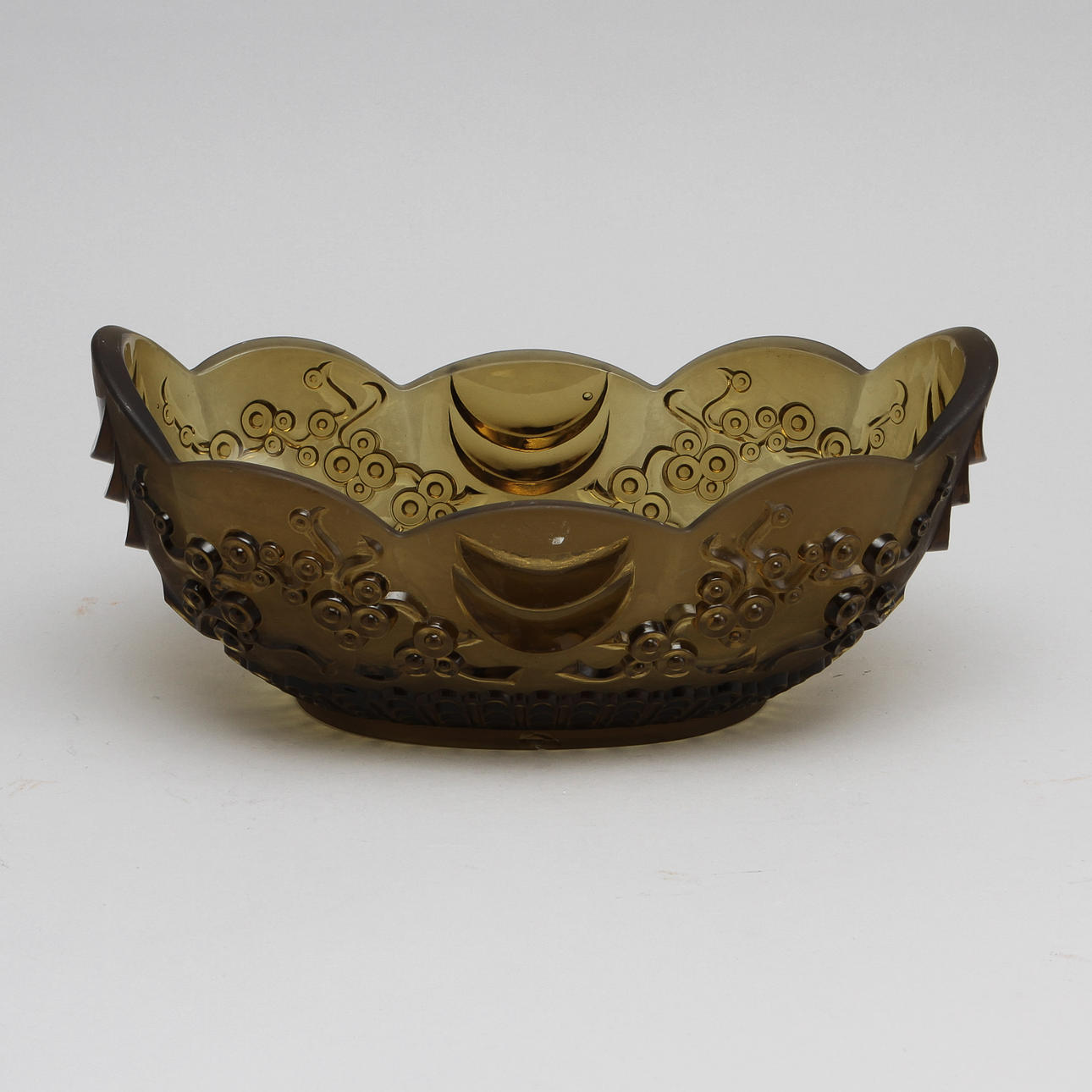 JARDINIERE, glas, Edwin Ollers, Elme glasbruk.