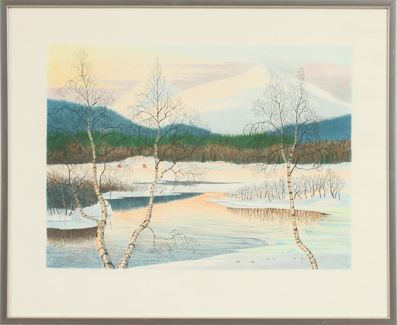 PER JULIUS. färglitografi, sign o numr 195/320.