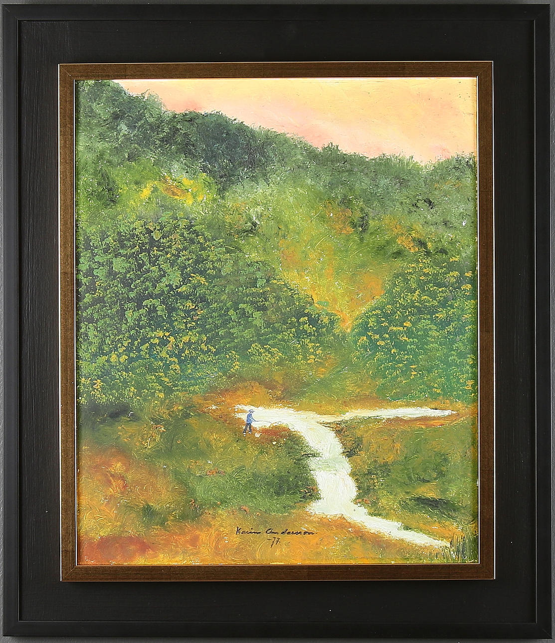 KARIN ANDERSSON. Olja på duk, signerad och daterad -77.