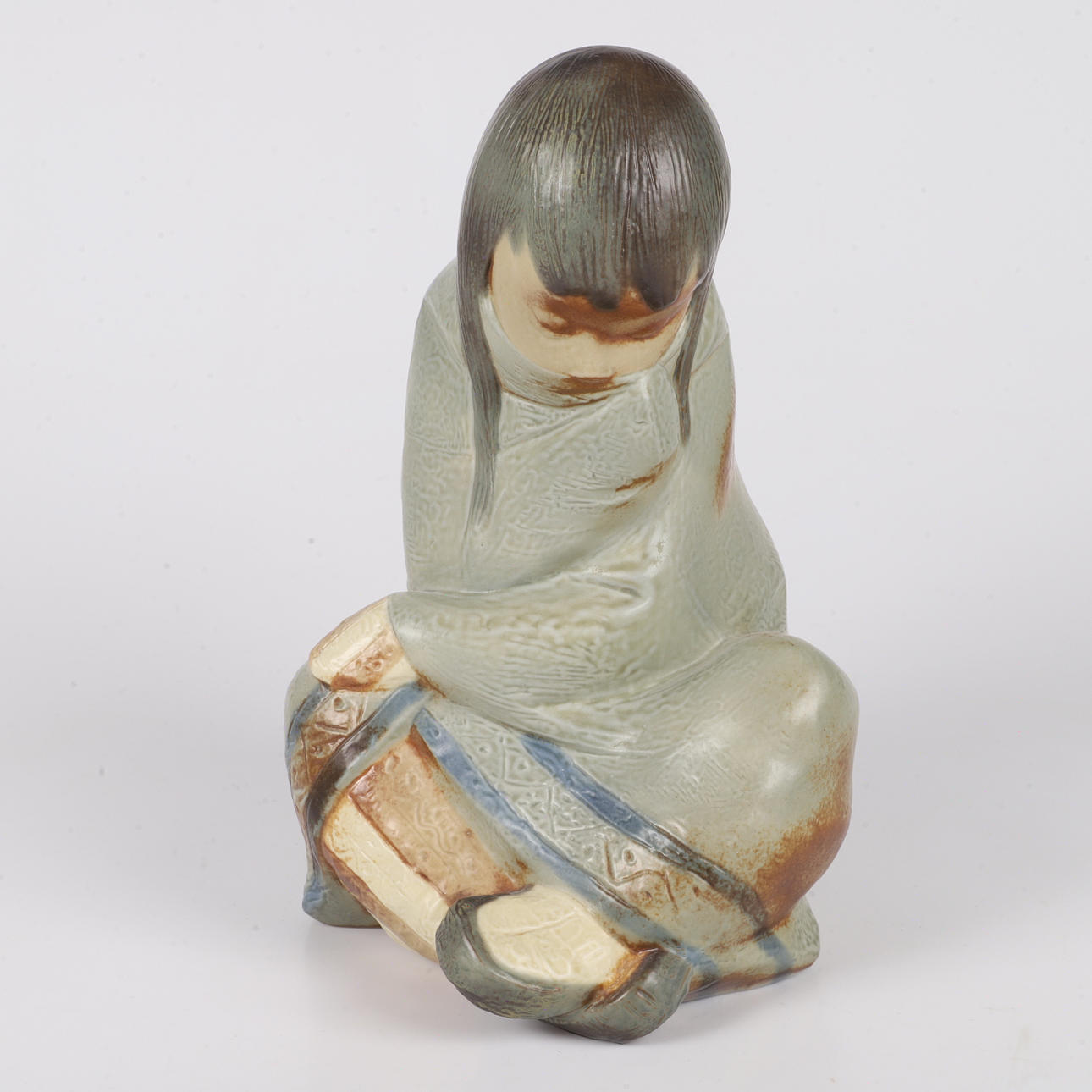 FIGURIN, eskimåflicka, porslin, Lladro.