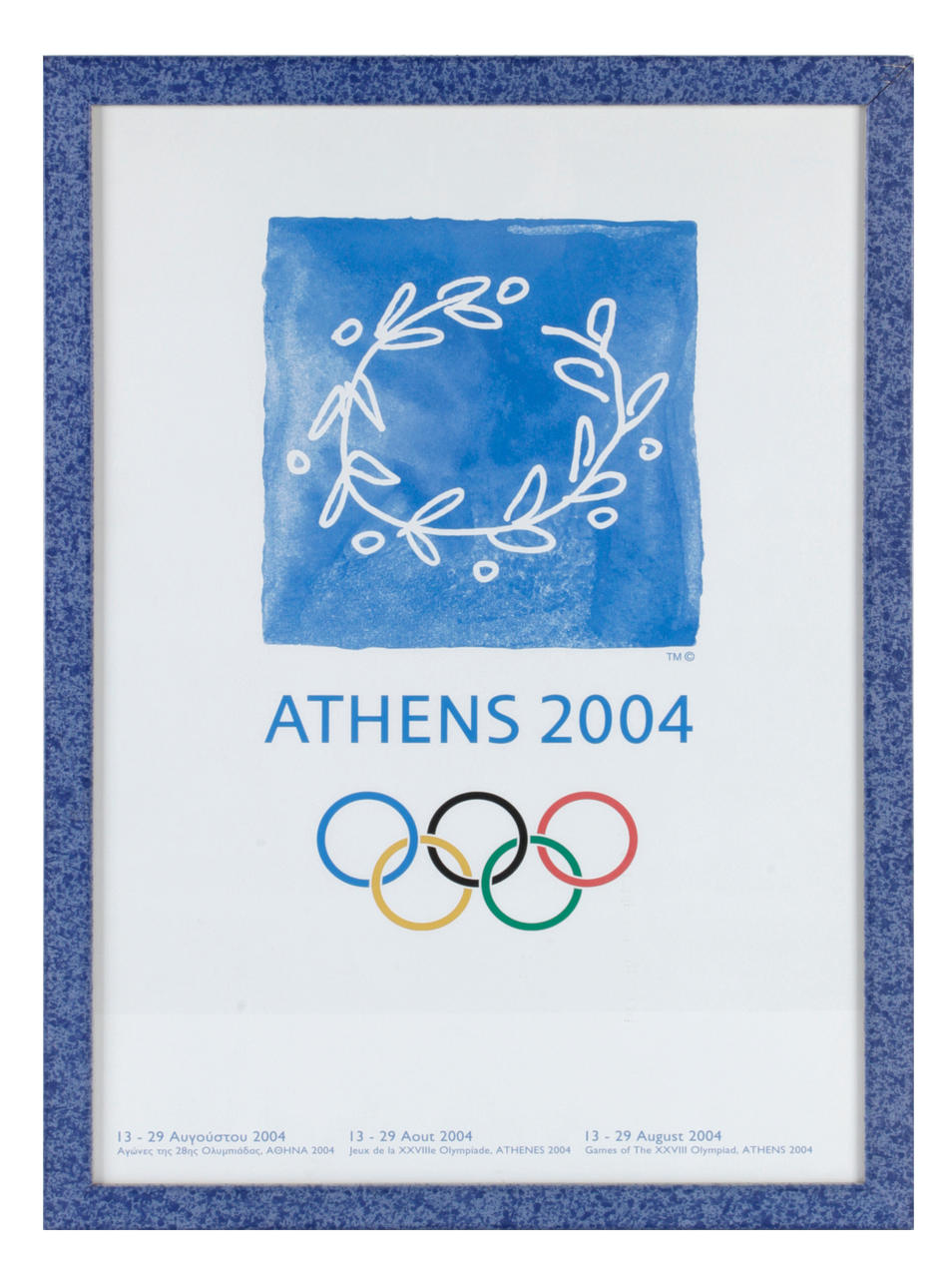OLYMPIAPELIEN JULISTE. ATEENA, 2004. Väritulostus.