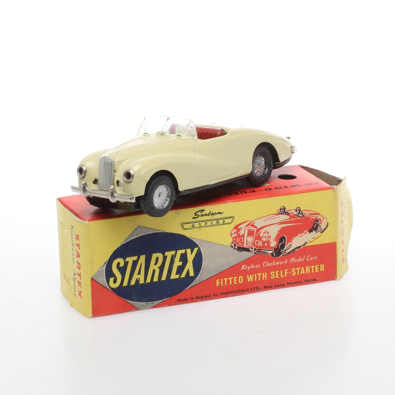 MODEL BIL STARTEX Mini model SUNBEAM i original æske.