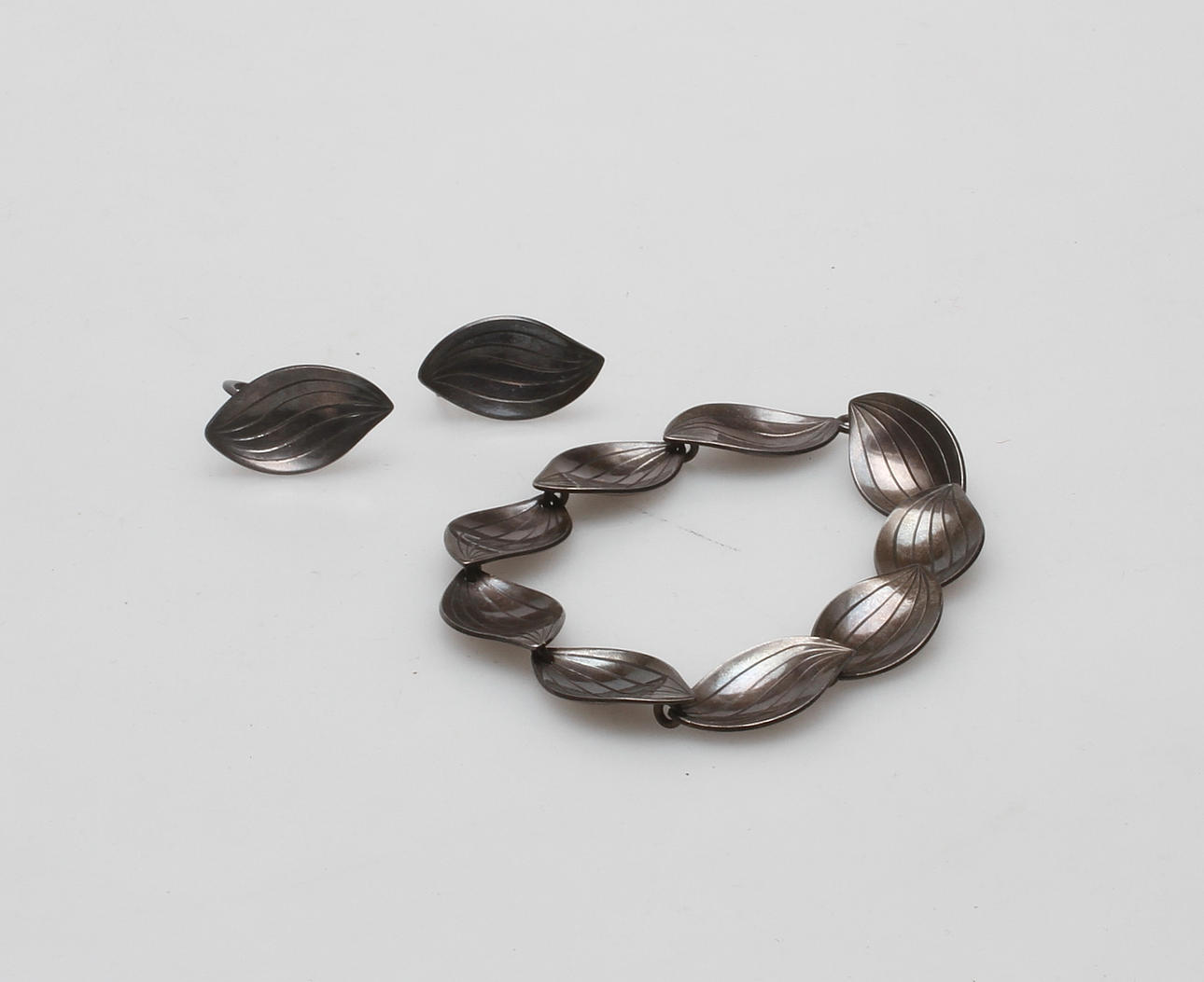 GARNITYR, 2 delar, sterlingsilver, Sigurd Persson, Stigberg, Stockholm, 1960-tal.