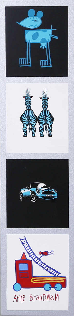 ULF SCHLYTER. "Arne Brandman" olja på plåt.