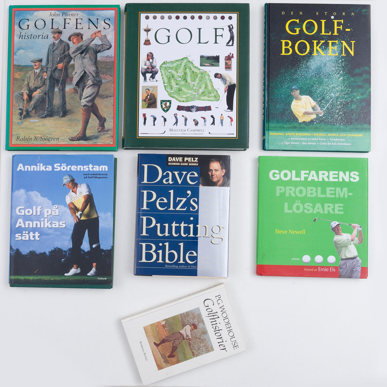 GOLFBÖCKER, 7 st.