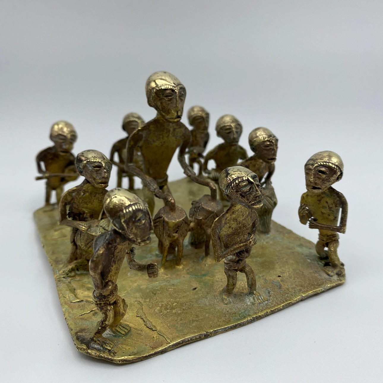 BENÍN MÚSICO BRONCE.