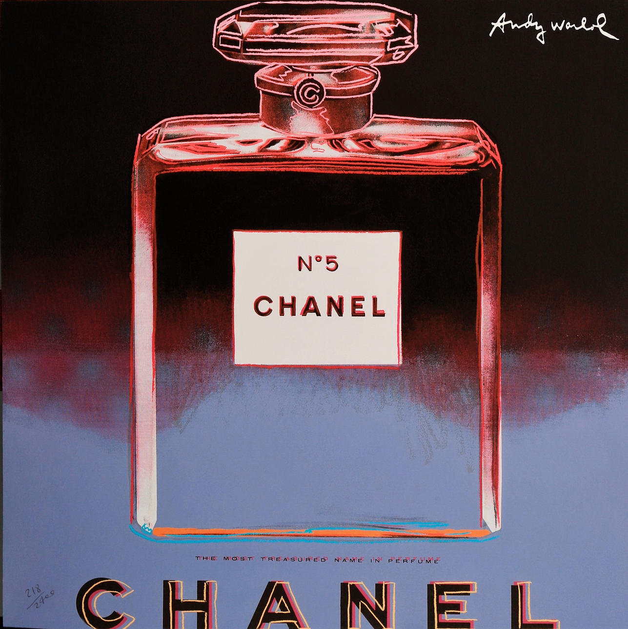 ANDY WARHOL. JÄLKEEN. "Chanel nro 5".
