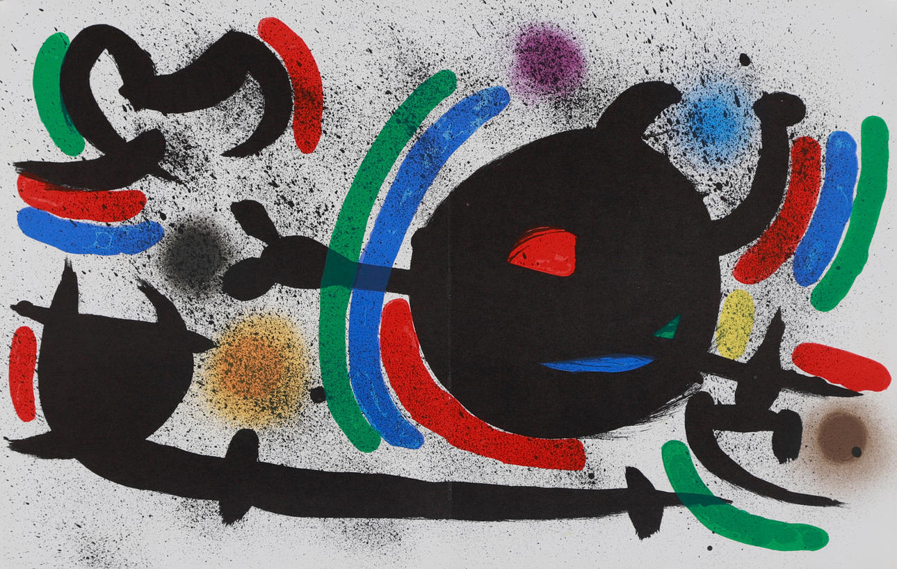 JOAN MIRÓ. "Original litografi X".