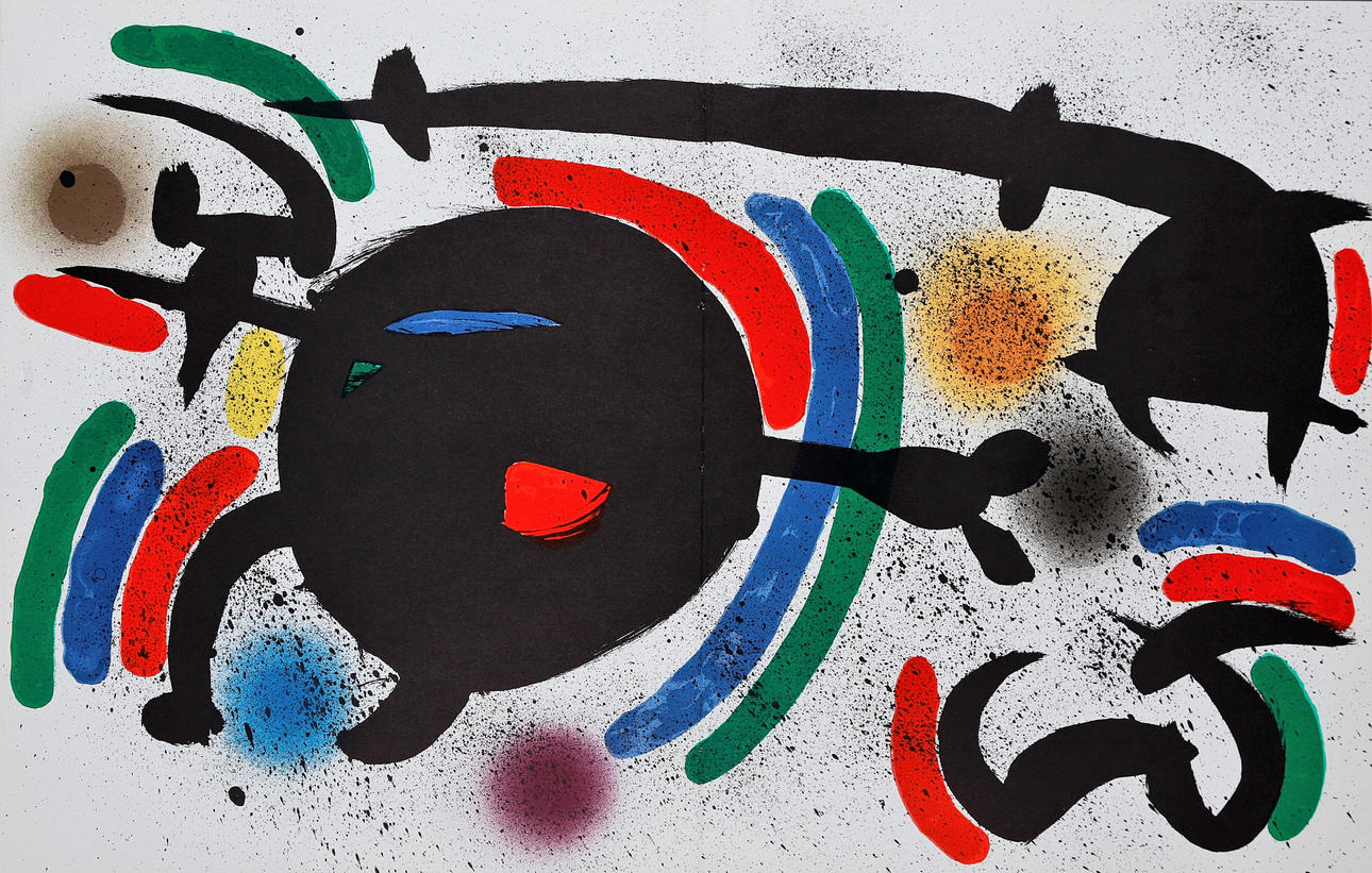 JOAN MIRÓ. ”Originallitografi X”.