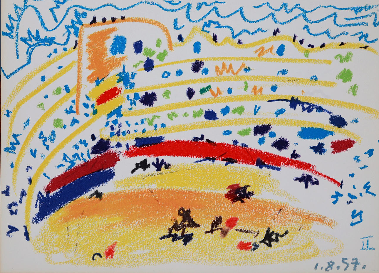 PABLO PICASSO. SEGÚN. Sin título ("Toros y toreros").