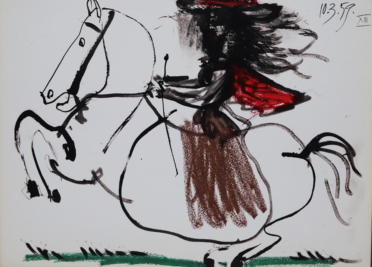 PABLO PICASSO. SEGÚN. Sin título ("Toros y toreros").
